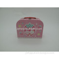 light pink cute gift box with handle